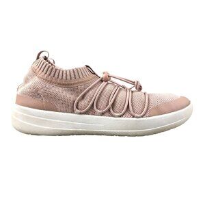 FitFlop Women's Size 8.5 Uberknit Ghillie Pink Slip On Casual Sneakers Shoes